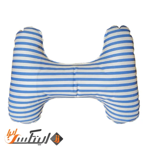 بالش بادی گردنی دو طرفه آبی