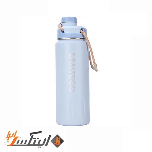 فلاسک دوجداره 950 میلی لیتری Ktwo سانتکو رنگ آبی آسمانی