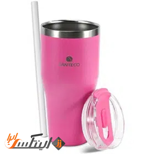 ماگ دو جداره سانتکو 590 ml  رنگ سرخابی مدل ESCAPE