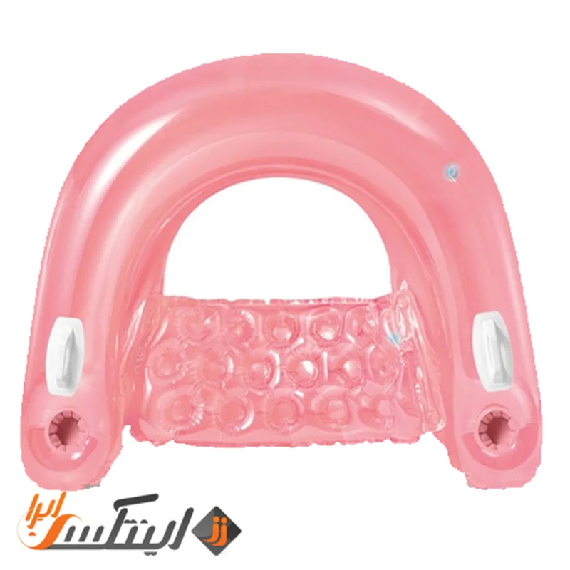 شناور بادی روی آب مبلی دستگیره دار صورتی