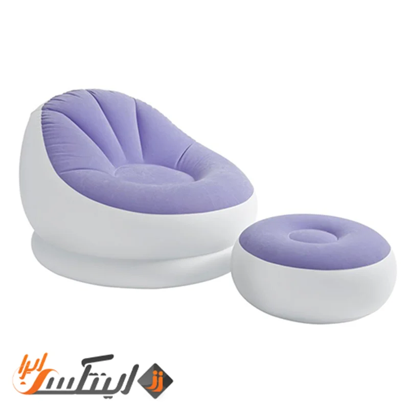 مبل بادی زیرپایی دار بنفش intex 68572