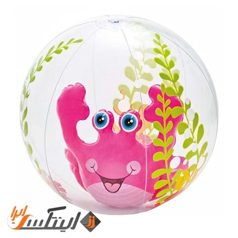 توپ بادی اینتکس با خرچنگ صورتی