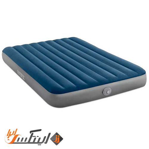 تشک بادی کمپینگ اینتکس با عرض 152 دو نفره با پمپ شارژی
