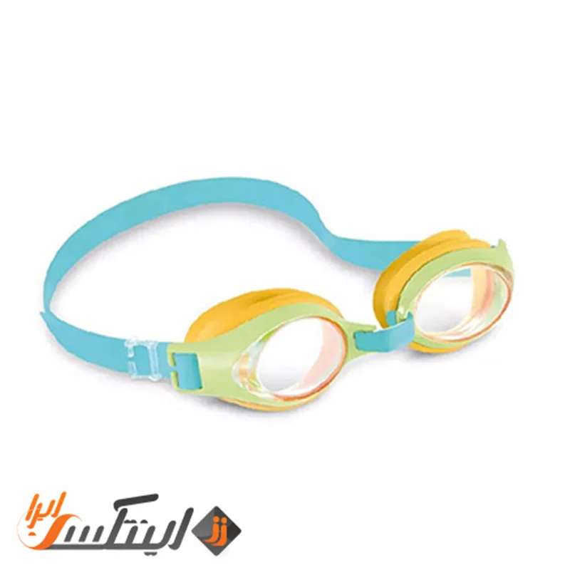 عینک شنا بچه گانه سه تا هشت سال نارنجی و سبز