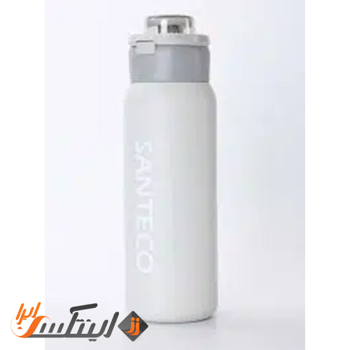 بطری دوجداره ورزشی سانتکو 750ml رنگ طوسی مدل GEMINI