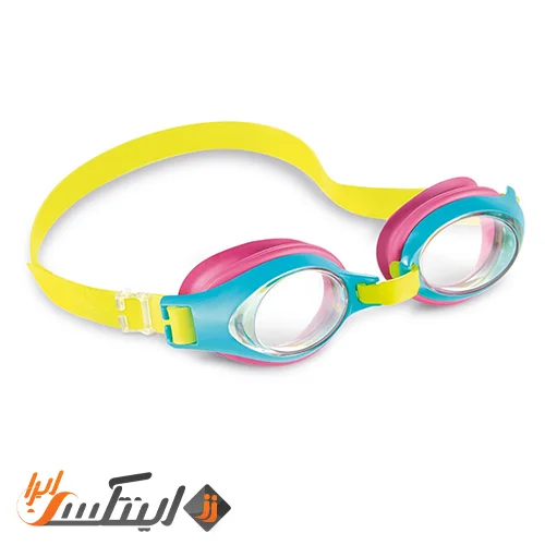عینک شنا بچه گانه سه تا هشت سال آبی و بنفش