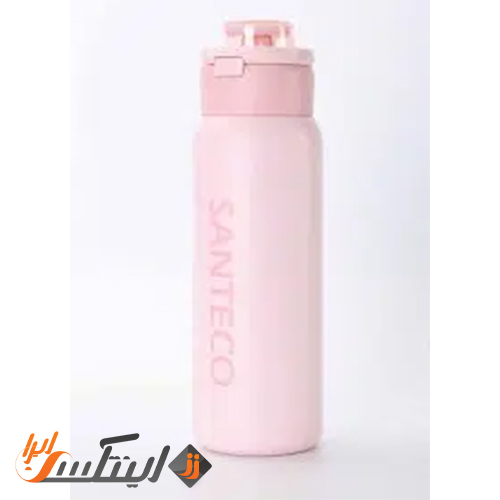 بطری دوجداره ورزشی سانتکو 750ml رنگ صورتی مدل GEMINI