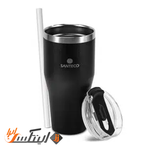 ماگ دو جداره سانتکو 590 ml  رنگ مشکی مدل ESCAPE