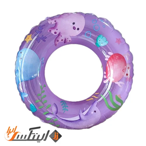 حلقه شنا بادی کودک طرح اقیانوسی بنفش