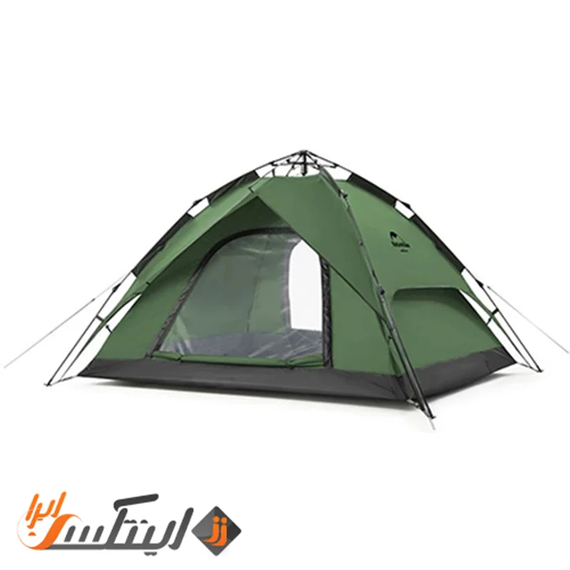 چادر کمپینگ اتوماتیک 4-3 نفره نیچرهایک دوپوش سبز