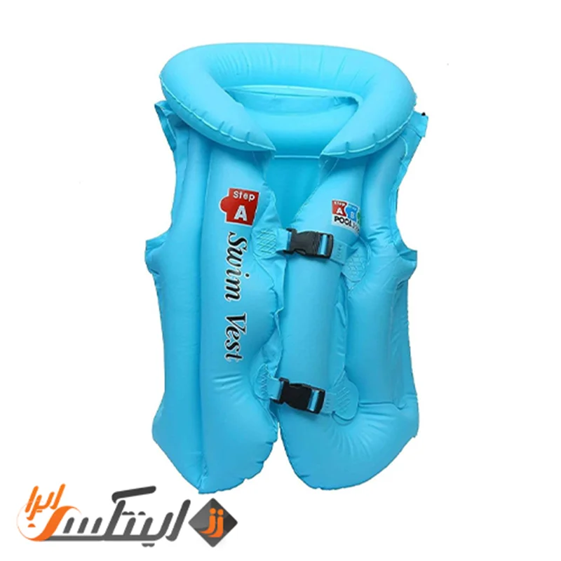 جلیقه شنا بادی 6 تا 12 سال آبی